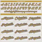 Personalized Old Gold-Royal Authentic Baseball Jersey - Custom White Jersey Personalized White Old Gold-Royal Authentic Baseball