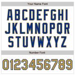Custom Name and Number Mens Authentic Baseball Jersey - Personalized White and Old Gold-Royal Raglan Sleeves Personalized