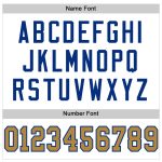 Custom Name and Number Personalized Authentic Football Jersey - White Old Gold-Royal Mesh Team Jersey Personalized White