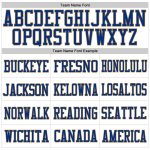 Custom Name and Number Personalized Authentic Football Jersey - White Old Gold-Royal Mesh Team Jersey Personalized White