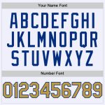 Custom Name and Number Personalized White Gold Royal Mesh Baseball Jersey - Authentic Throwback Team Jersey Personalized