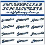 Custom Team Name Number Performance T-Shirt - Personalized White Old Gold-Royal Design Personalized White Old Gold-Royal