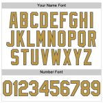 Custom Baseball Jersey with Personalized Name and Number in White, Old Gold, and Steel Gray - Authentic Team Apparel Personalized