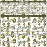 Custom Name and Number Dollar Sign Money Theme T-Shirt with 3D Olive Pattern - Personalized Performance Tee Personalized