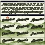 Custom Name and Number Mountain Performance T-Shirt, Personalized 3D White Olive-Black Design Personalized White Olive-Black