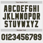 Custom Team Name and Number Bomber Varsity Jacket White Olive Black Full-Snap Two Tone Personalized White Olive-Black Bomber