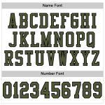Personalized Authentic Football Jersey in White Olive and Black Mesh Personalized White Olive-Black Mesh Authentic Football