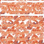 Custom Tropical Anthurium Flower Baseball Jersey with Personalized Name & Number | 3D Pattern White Orange Design Personalized