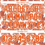 Custom Tropical Anthurium Flower Baseball Jersey with Personalized Name & Number | 3D Pattern White Orange Design Personalized