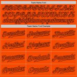 Custom Name and Number Personalized Baseball Jersey - Authentic White Orange-Black Split Fashion Team Design Personalized