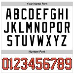 Custom Name Number Basketball Jersey - Personalized Orange Black White Authentic Throwback Design Personalized White Orange-Black
