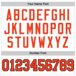 Customizable Authentic Throwback Baseball Jersey Shirt - Personalized White Orange and Black with Custom Name and Number