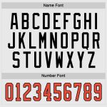Custom Personalized Hockey Jersey - White, Orange & Black - Team Name & Number Personalized White Orange-Black Hockey Jersey