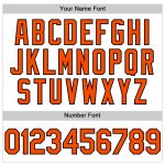 Custom Name and Number Performance Golf Polo Shirt - Personalized White and Orange-Black Team Apparel Personalized White