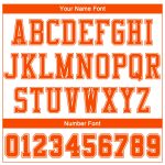 Personalized Orange White Color Block Basketball Jersey Suit Round Neck Personalized White Orange Color Block Round Neck