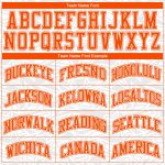 Custom Name and Number Basketball Jersey, Personalized Sublimation Round Neck Suit in White Orange Color Block Design Personalized