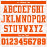 Custom Name and Number Basketball Jersey, Personalized Sublimation Round Neck Suit in White Orange Color Block Design Personalized