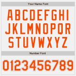 Personalized Authentic Baseball Jersey in White Orange-Gray, Custom Team Apparel Personalized White Orange-Gray Authentic