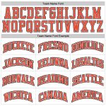 Custom Authentic Basketball Jersey - Personalized White Orange-Gray Team Name & Number Personalized White Orange-Gray Authentic