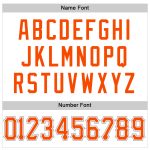 Custom Authentic Football Jersey with Personalized Name & Number - White Orange-Gray Mesh Design Personalized White Orange-Gray