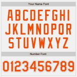 Custom Name and Number Softball Jersey - Personalized Unisex White Orange-Gray Two-Button Design Personalized White Orange-Gray