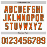 Custom Name and Number Authentic Baseball Jersey - Personalized 3D Pattern Design in White and Orange-Kelly Green Personalized