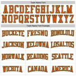 Custom Personalized Football Jersey - Authentic Mesh in White, Orange, and Kelly Green with Name & Number Personalized White