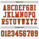 Custom Name Number Personalized Football Jersey - White Orange Navy Mesh Authentic Team Jersey Personalized White Orange-Navy