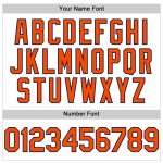 Custom Name and Number Baseball Jersey - Personalized White and Orange Pinstripe Black Sleeveless Authentic Jersey Personalized