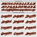 Custom Name & Number Baseball Jersey | Personalized Black-Orange Raglan with White & Orange Pinstripes Personalized White