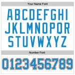 Custom Basketball Jersey with Personalized Name and Number - White Orange Blue-Orange Pinstripe, Authentic Team Design Personalized