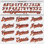 Custom Name Number Navy Bomber Varsity Letterman Jacket Personalized White Orange Pinstripe Full-Snap Mens Outerwear Personalized