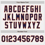 Custom Team Name Number Personalized Two-Button Unisex Softball Jersey White Orange Navy Pinstripe Personalized White Orange