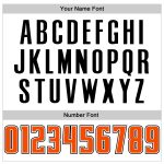 Custom Personalized Basketball Jersey - White Orange Pinstripe with Name and Number - Authentic Team Gear Personalized White