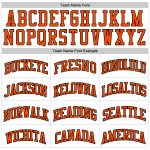 Personalized Orange Black Basketball Jersey with White Pinstripes - Authentic Sportswear Personalized White Orange Pinstripe