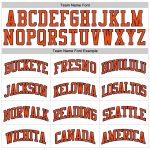 Personalized Authentic Basketball Jersey - White Orange Pinstripe, Orange-Navy Personalized White Orange Pinstripe Orange-Navy