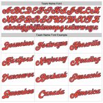 Custom Name and Number Personalized Orange-Navy Basketball Jersey White Orange Pinstripe Authentic Team Apparel Personalized