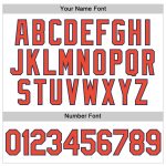 Custom Name and Number Personalized Orange-Navy Basketball Jersey White Orange Pinstripe Authentic Team Apparel Personalized