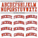 Custom Authentic Basketball Jersey - Personalized White Orange Pinstripe with Name and Number Personalized White Orange Pinstripe