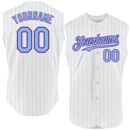 Custom Name and Number Personalized Royal Orange Pinstripe Baseball Jersey Sleeveless Team Jersey Personalized White Orange