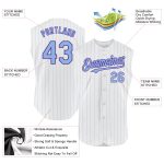 Custom Name and Number Personalized Royal Orange Pinstripe Baseball Jersey Sleeveless Team Jersey Personalized White Orange