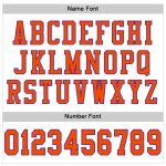 Customizable Football Jersey - Personalized Orange and Purple Mesh with Custom Name and Number Personalized White Orange-Purple