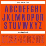 Custom Name and Number Personalized Soccer Jersey - White Orange-Purple Sublimation Split Fashion Team Uniform Personalized