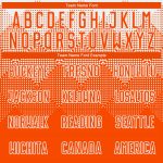 Custom Basketball Jersey with Personalized Name and Number, White Orange Round Neck Sublimation Suit Personalized White Orange