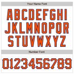 Custom Name and Number Authentic Baseball Jersey with 3D Abstract Splash Design in White and Orange-Royal Personalized White