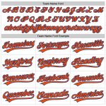 Custom Name and Number Personalized Baseball Jersey with 3D Curve Lines in White Orange-Royal Design Personalized White Orange-Royal