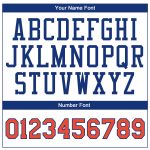 Custom Personalized Basketball Jersey - White Orange-Royal Authentic Throwback with Team Name & Number Personalized White