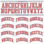 Personalized Authentic Baseball Jersey Shirt - White Orange-Royal Throwback Rib-Knit Design Personalized White Orange-Royal