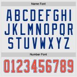 Personalized Hockey Jersey - White Orange-Royal Team Colors, Customizable for Fans Personalized White Orange-Royal Hockey