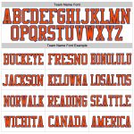 Custom Name and Number Personalized Orange-Royal Mesh Football Jersey - Authentic Team Jersey Personalized White Orange-Royal